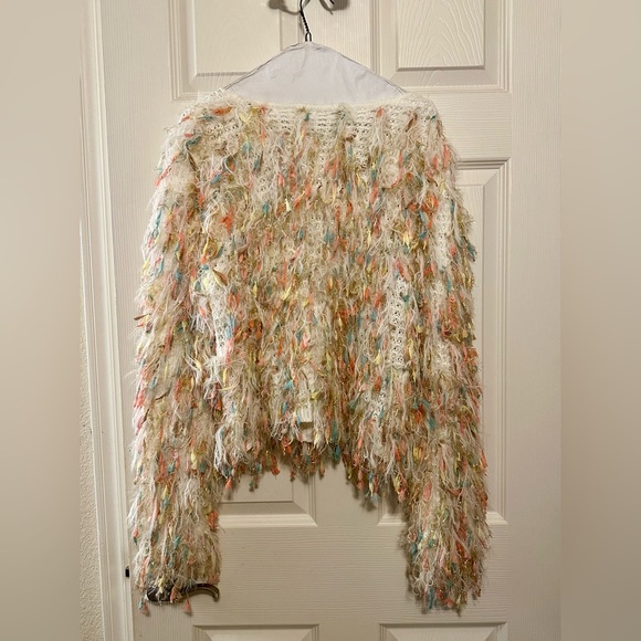 Colorful fluffy cardigan - Picture 2 of 4